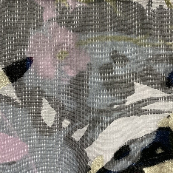 Soft Surroundings Layered Velvet Burnout Dress Size XL Floral Handkerchief Hem - Picture 6 of 12